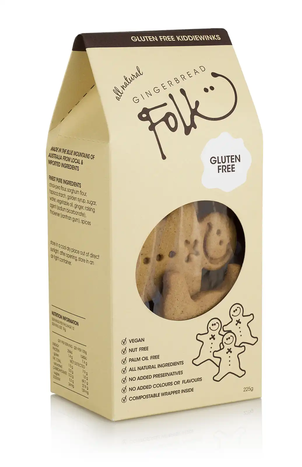 Gingerbread Folk Gluten Free Kiddiewinks 225g