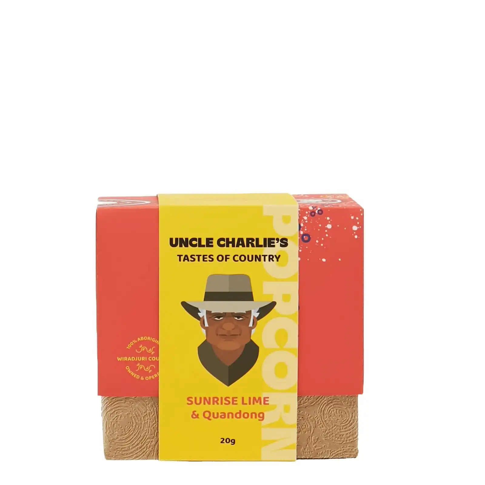 Uncle Charlies Popcorn - Sunrise Lime & Quandong 20g