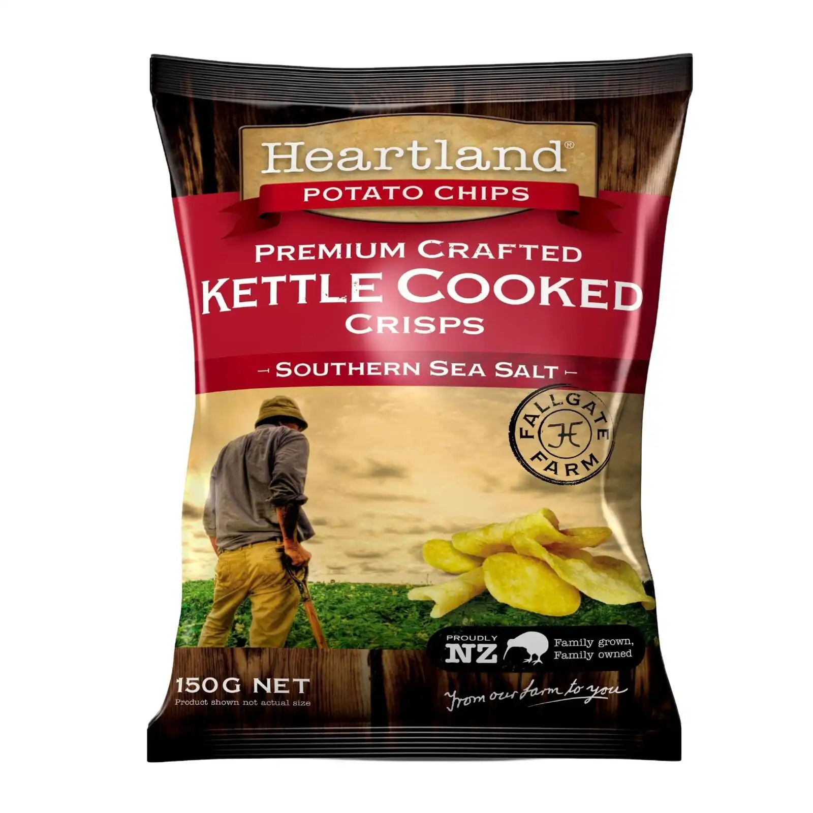 Kettle Cooked GF Chips - Southern Sea Salt 150g