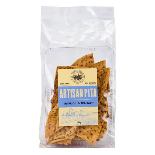 VPC Artisan Pita Olive Oil & Sea Salt 100g