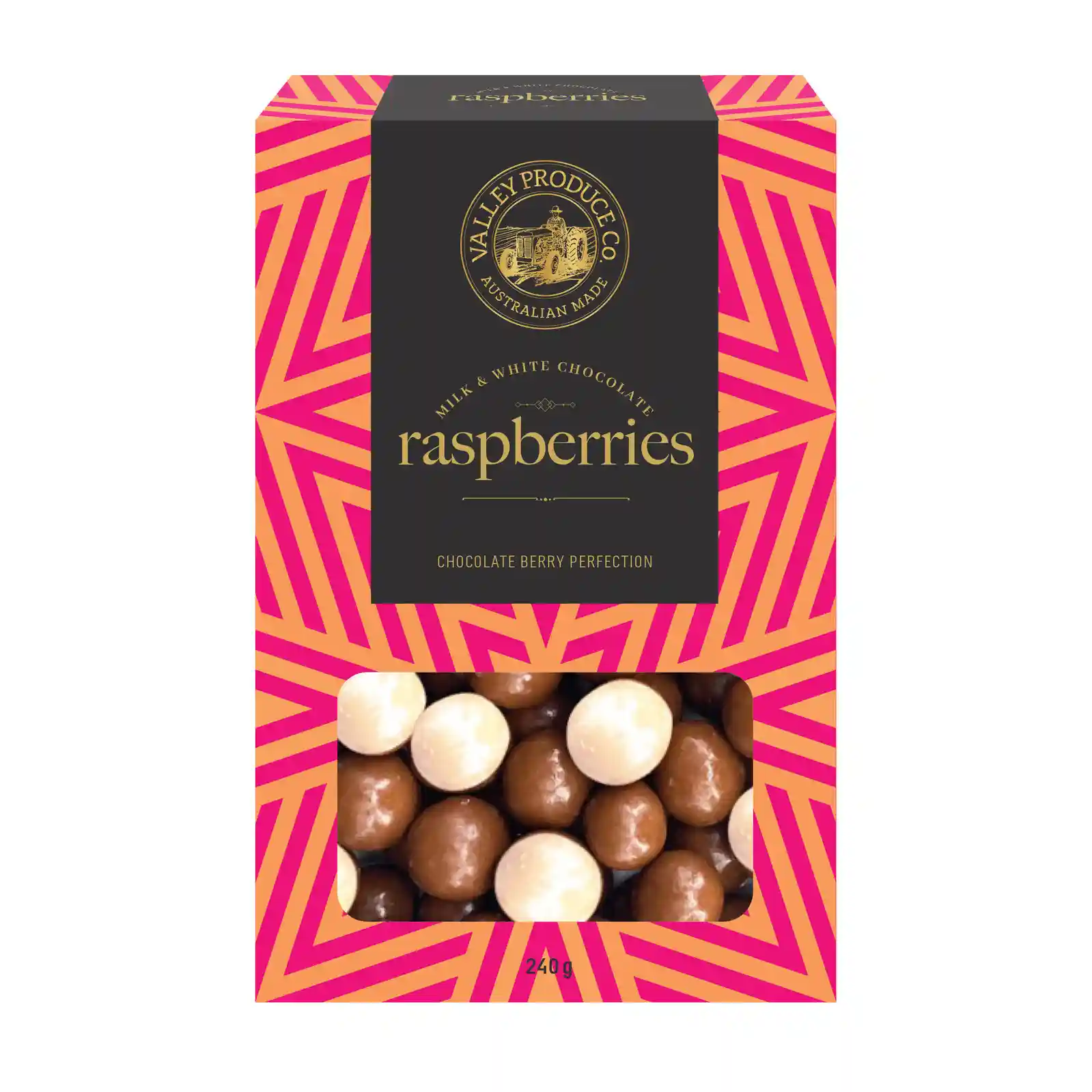 VPC Milk & White Chocolate Raspberries (220g)