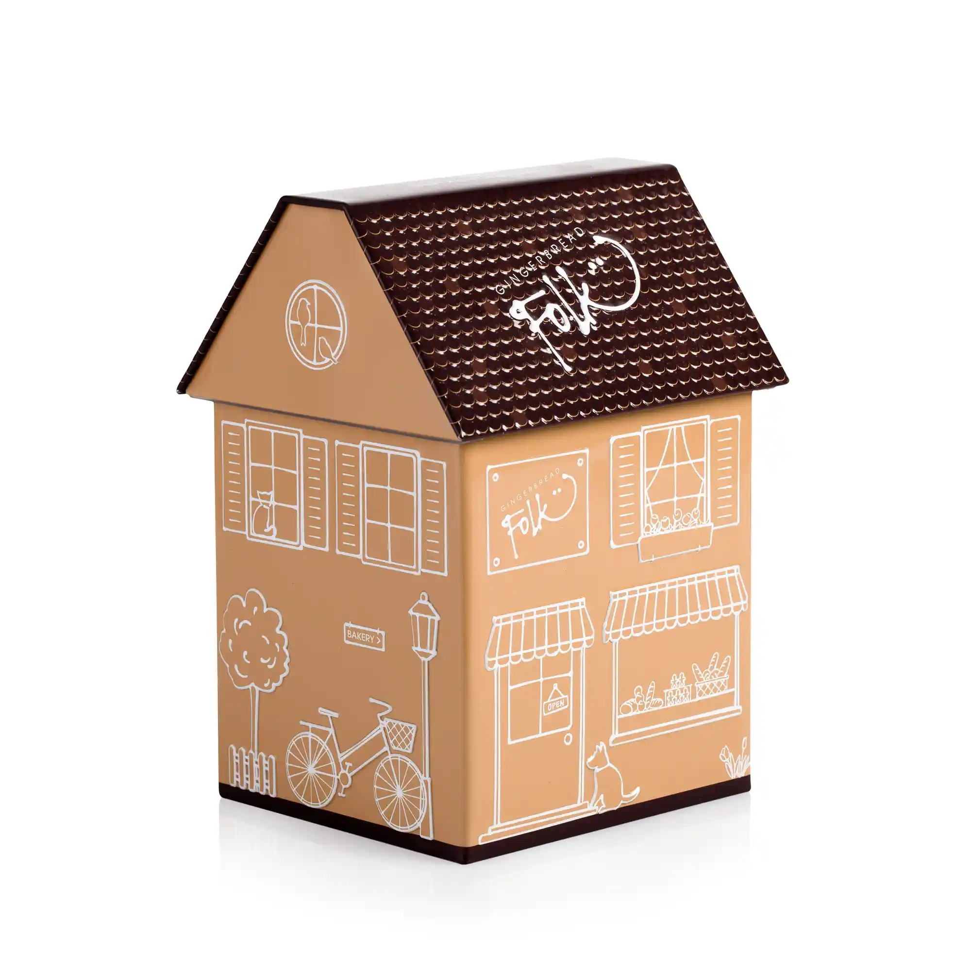 Gingerbread Folk Gingerbread Bakery Cookie Tin (200g)