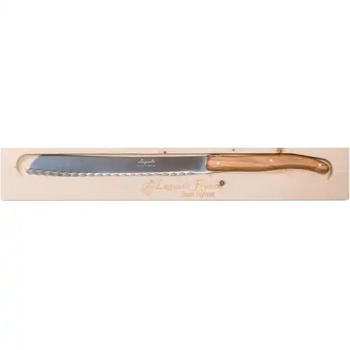 Bread Knife - Olive Wood in Wooden Box