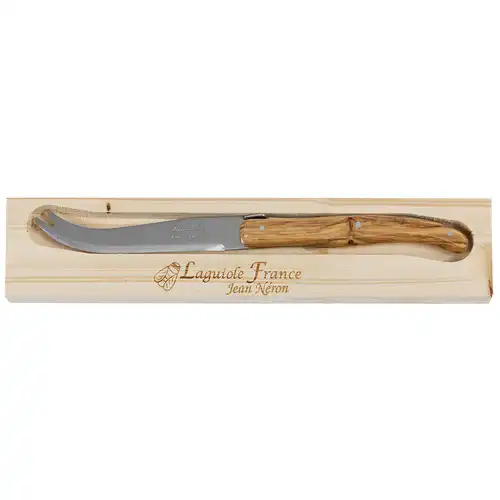 Single Cheese Knife - Olive Wood in Wooden Box