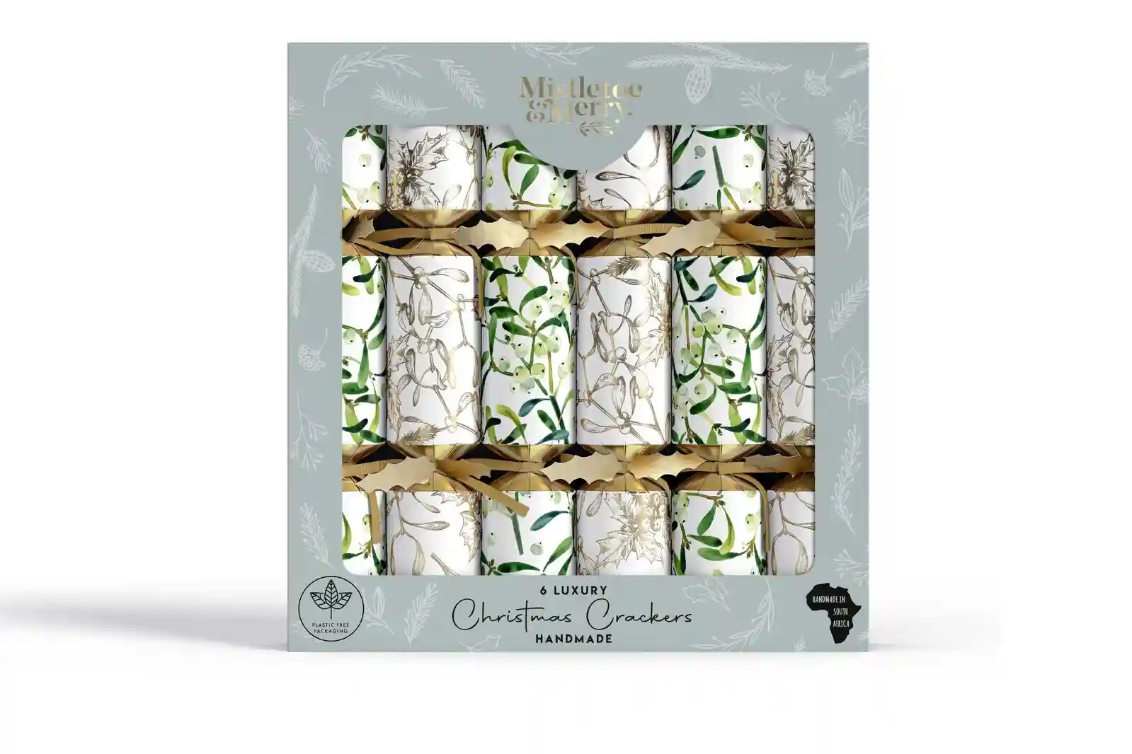 Mistletoe & Merry Luxury - Metallics Gold Mistletoe Crackers