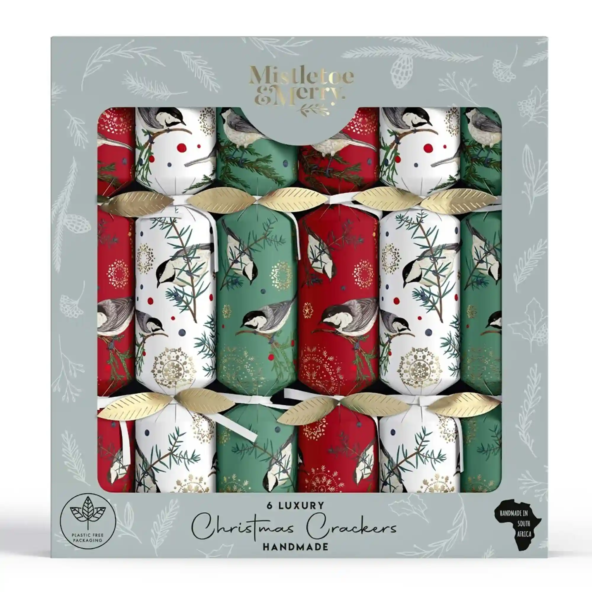 Mistletoe & Merry Luxury - Traditional Gold Doilies Crackers