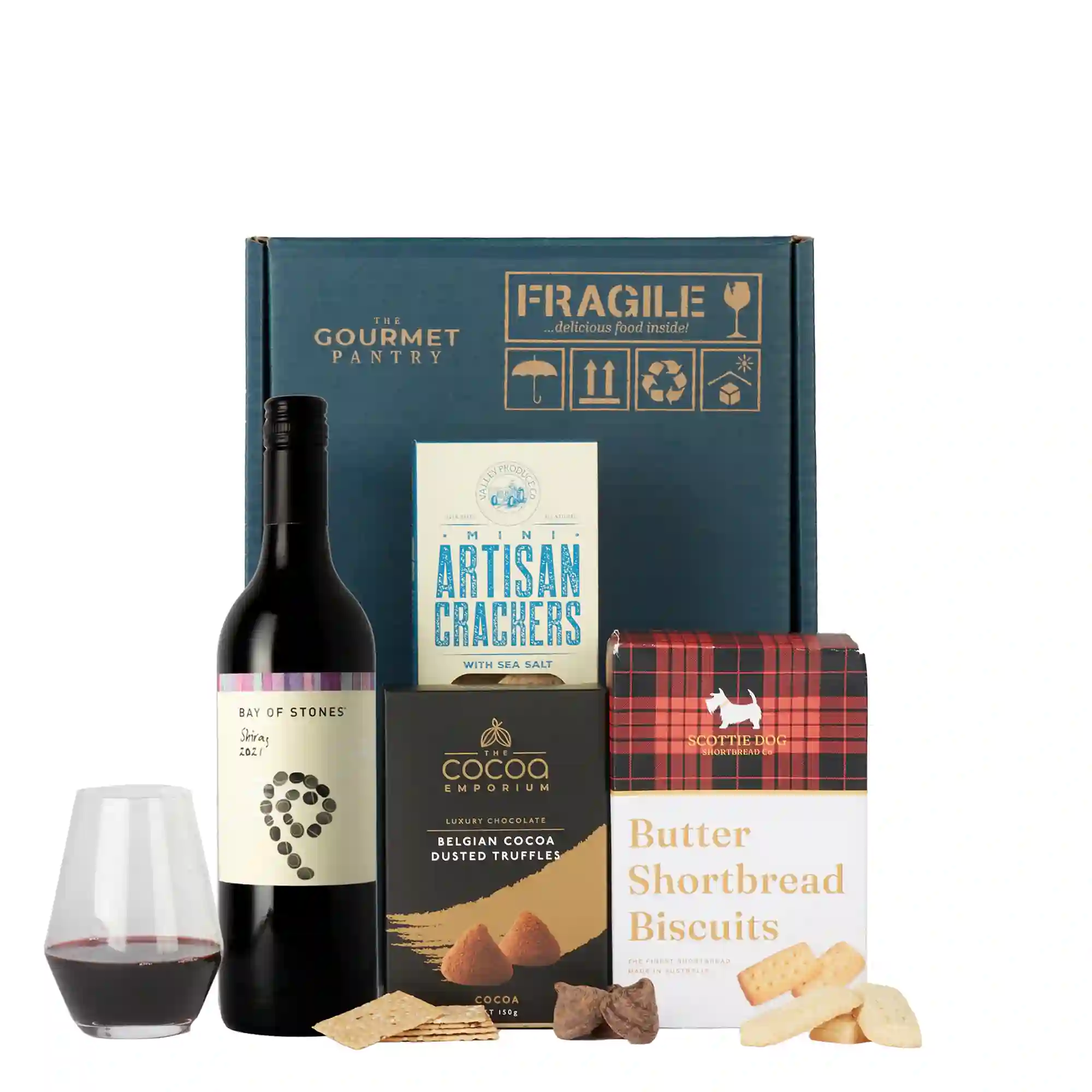 Gourmet Treats with Red Wine Hamper