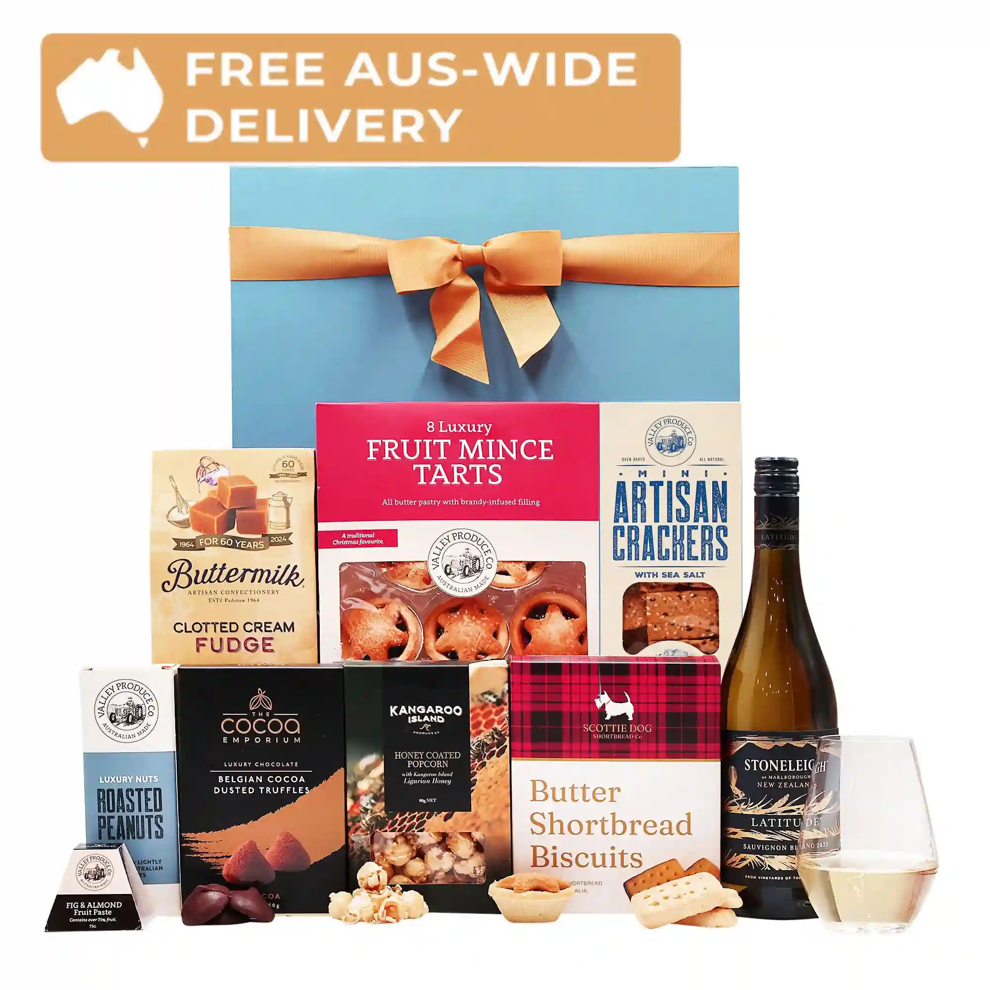 Sauvignon Blanc & Christmas Nibbles Hamper