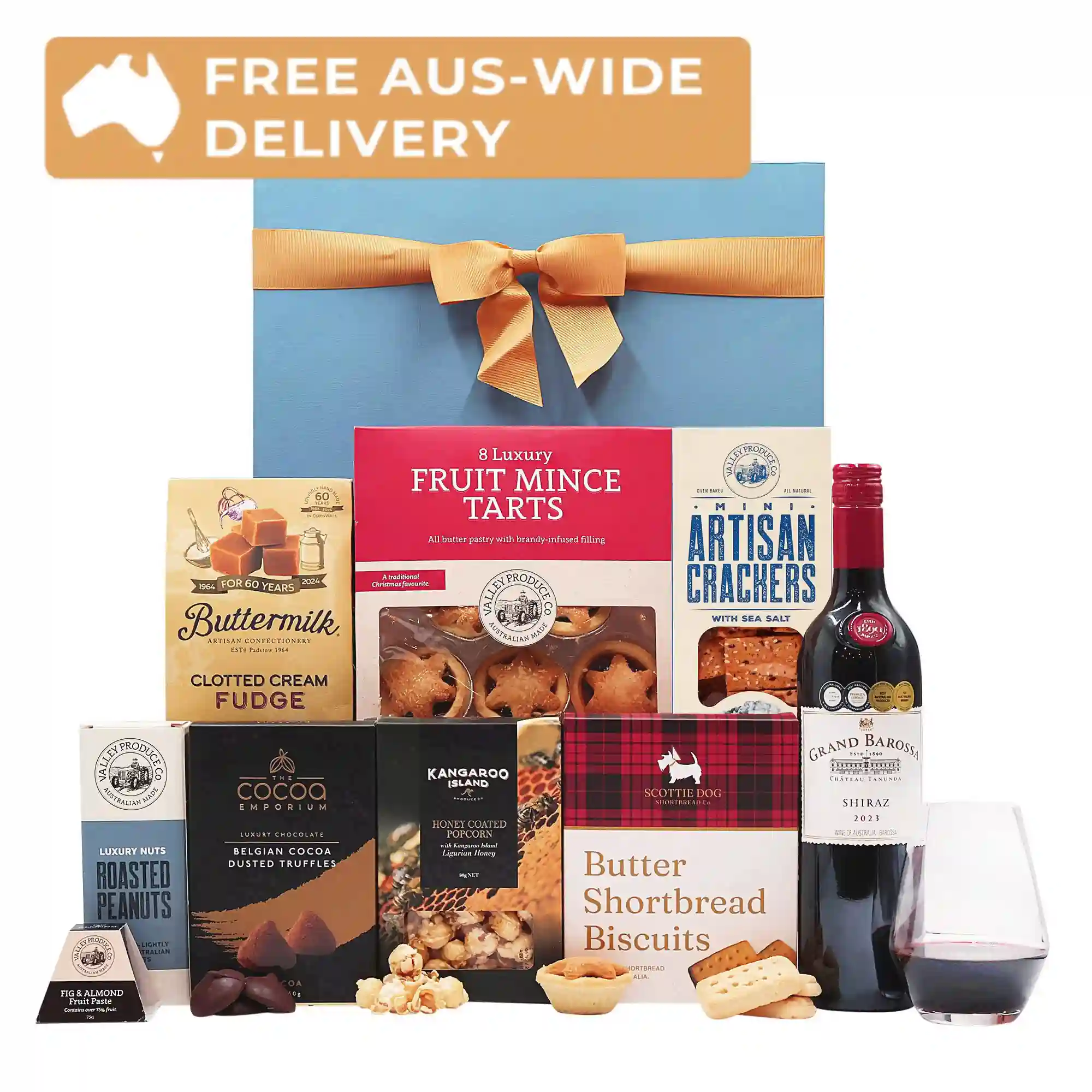 Château Tanunda Grand Barossa Shiraz & Christmas Nibbles Hamper