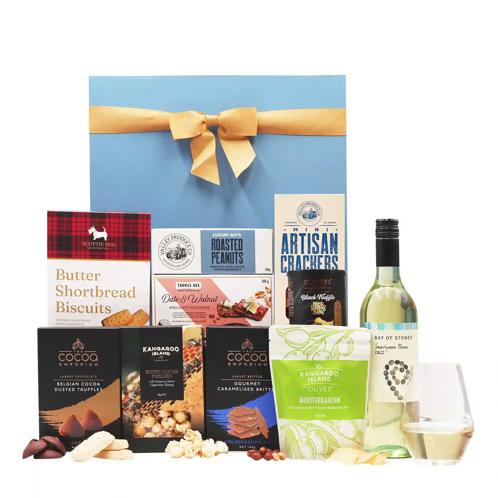 White Wine & Nibbles Hamper