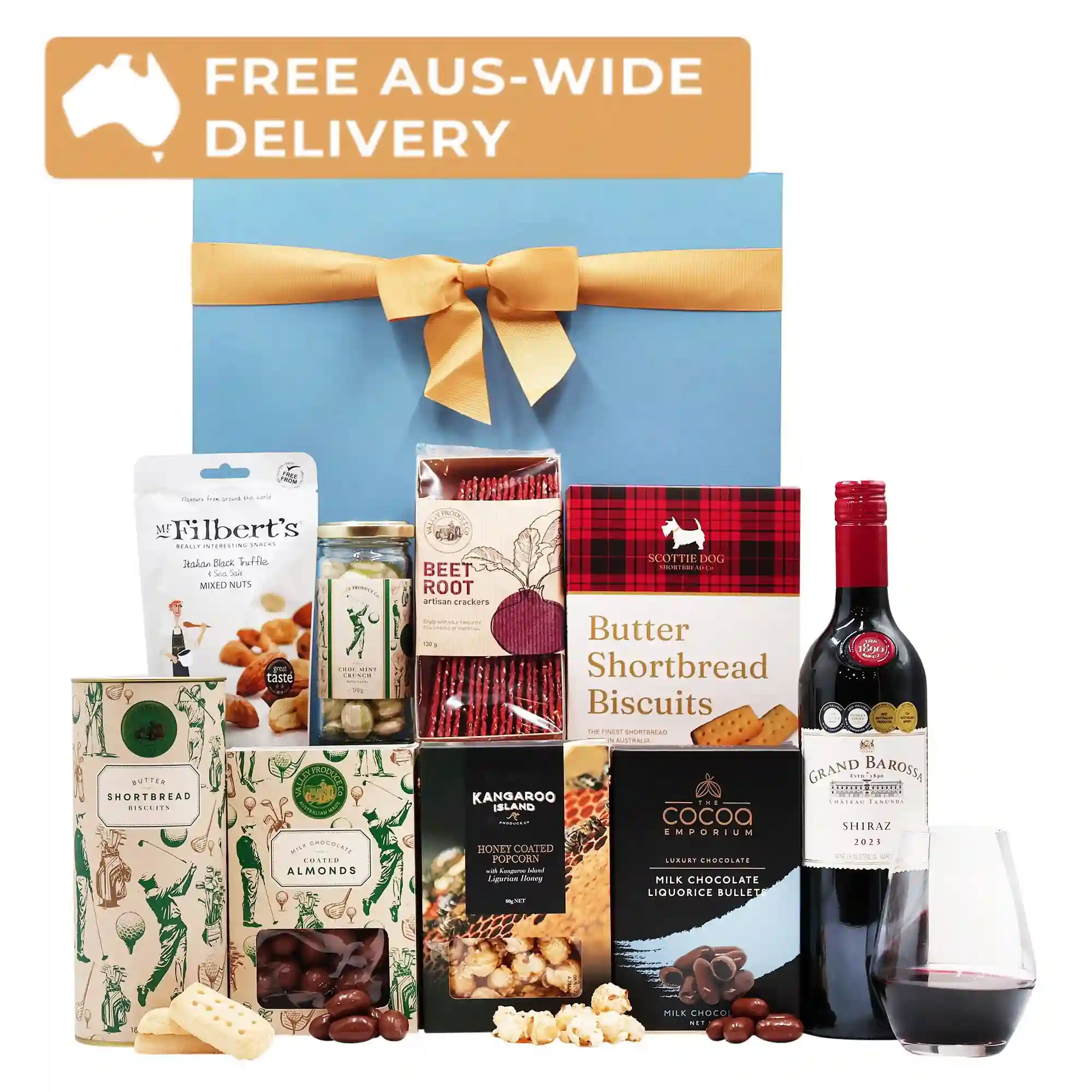 Just for Him Hamper with Château Tanunda Grand Barossa Shiraz