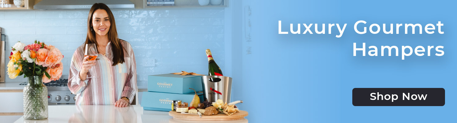 The Gourmet Pantry Header Image / - Blue Gradient Luxury Gourmet Hampers (d)