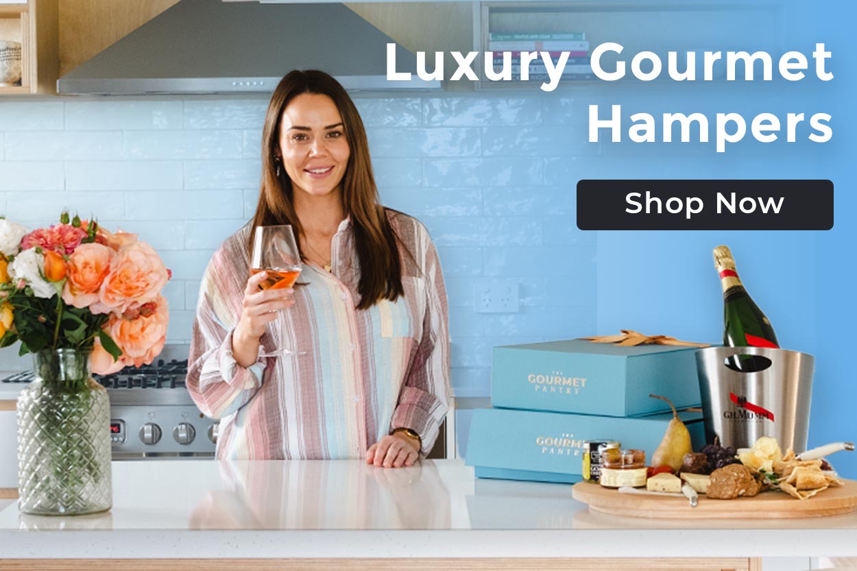 The Gourmet Pantry Header Image / - Blue Gradient Luxury Gourmet Hampers (m) [^]