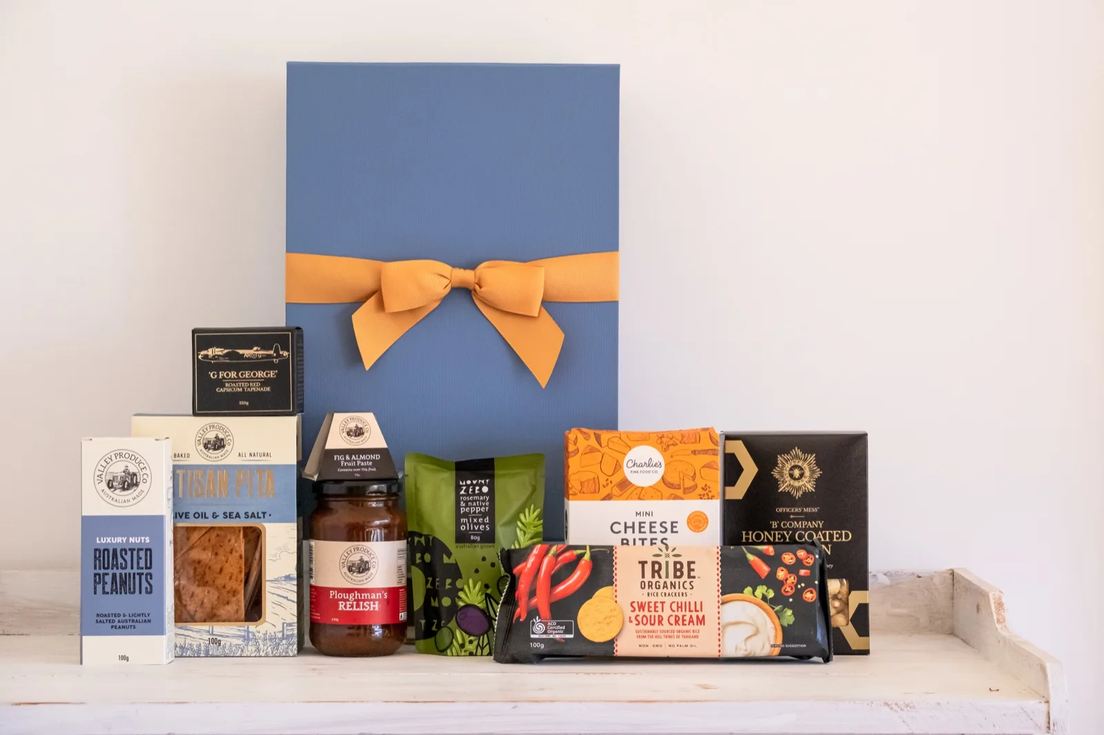 Shelf stable things to bring: capsicum tapenade, pita crackers, fruit paste, relish, mixed