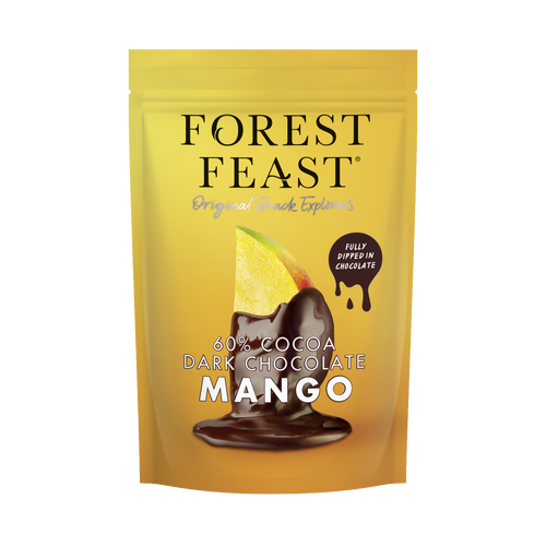 Forest Feast Belgian Dark Chocolate Mango Strips (100g)