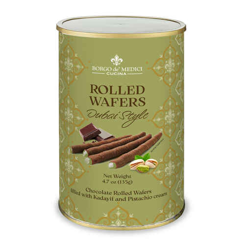 Borgo de Medici Dubai Style Rolled Wafers Tin (135g)