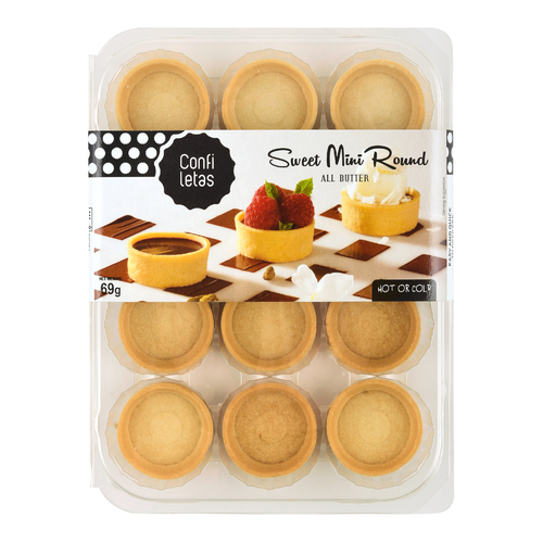 Confiletas Mini Sweet Round Pastry Cases x 12 