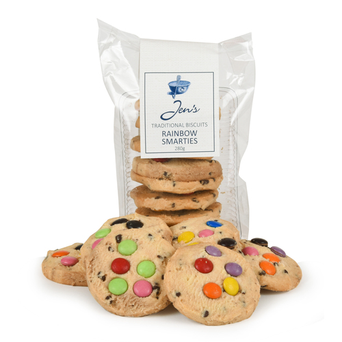 Jens Traditional Biscuits Rainbow Smarties 280g 