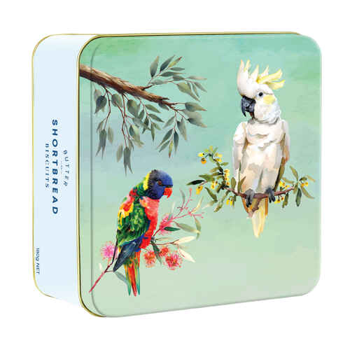 VPC Shortbread Tin - Aussie Birds Cockatoo (180g)
