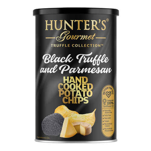 Hunter's Gourmet Hand Cooked Potato Chips Truffle Collection - Black T