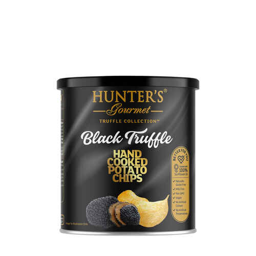 Hunter's Gourmet Hand Cooked Potato Chips Truffle Collection - Black T
