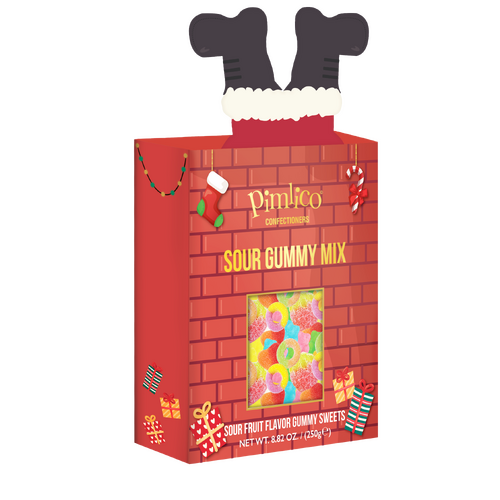Pimlico Sour Gummy Mix Santa Chimney Box (250g)
