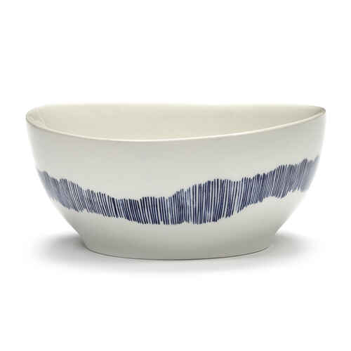 Ottolenghi Bowl S White with Blue Stripes FEAST - Set of 4