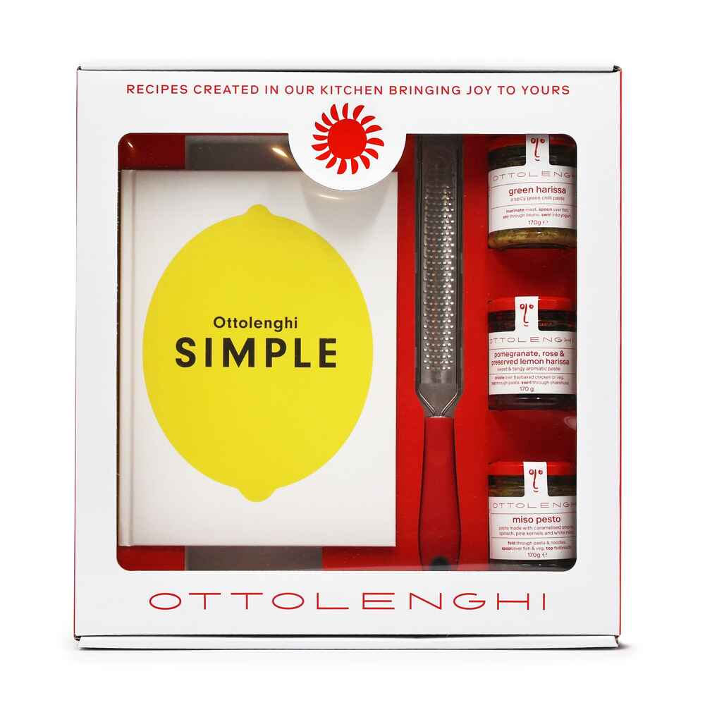 Ottolenghi SIMPLE Book, Grater & Pantry Gift Set 510g