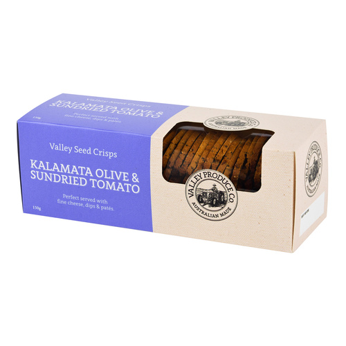 VPC Valley Seed Crisps Kalamata Olives & Sun-dried Tomato 150g