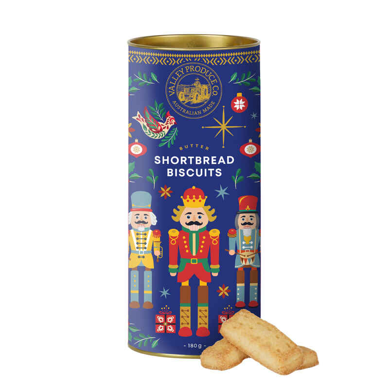 VPC Christmas Shortbread Tube - Nutcracker Blue (180g)