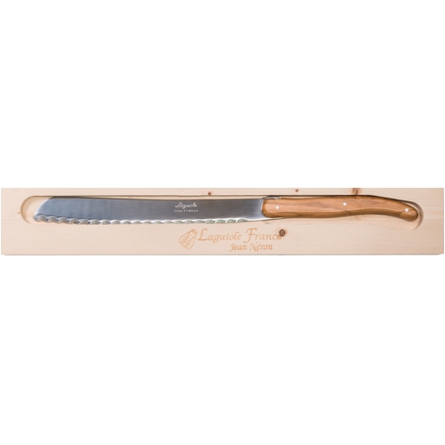 Bread Knife - Olive Wood in Wooden Box
