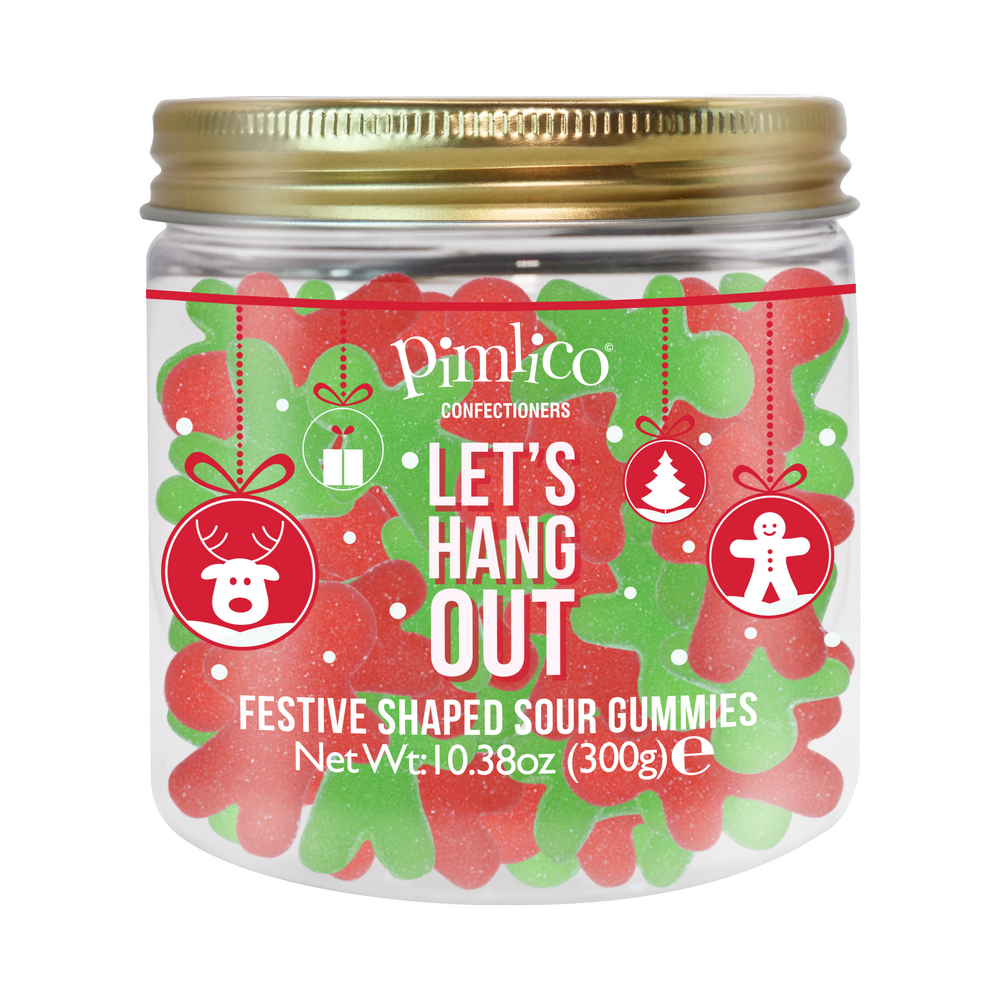 Pimlico Let's Hang Out Jar Gold Metal Lid (300g)