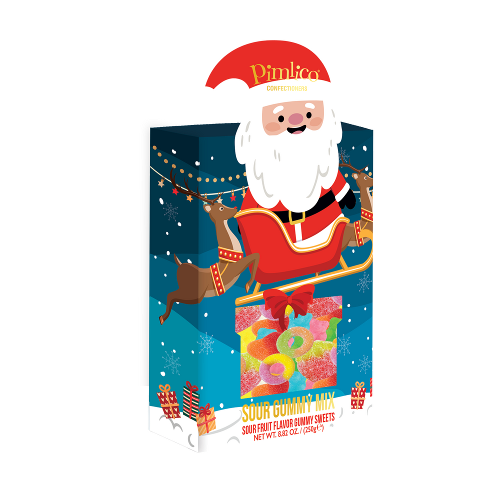 Pimlico Sour Gummy Mix Santa Sledge Box (250g)