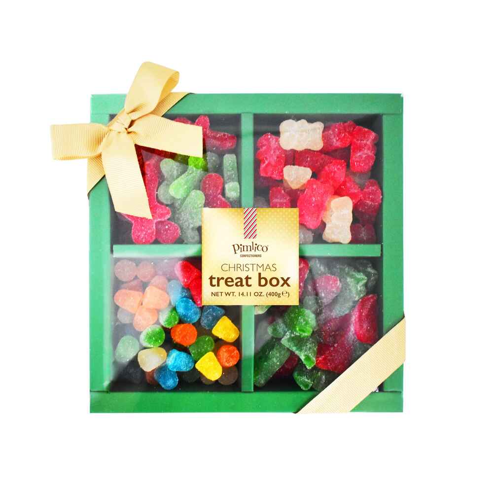 Pimlico 4 Way Xmas Treats Green Box (400g)