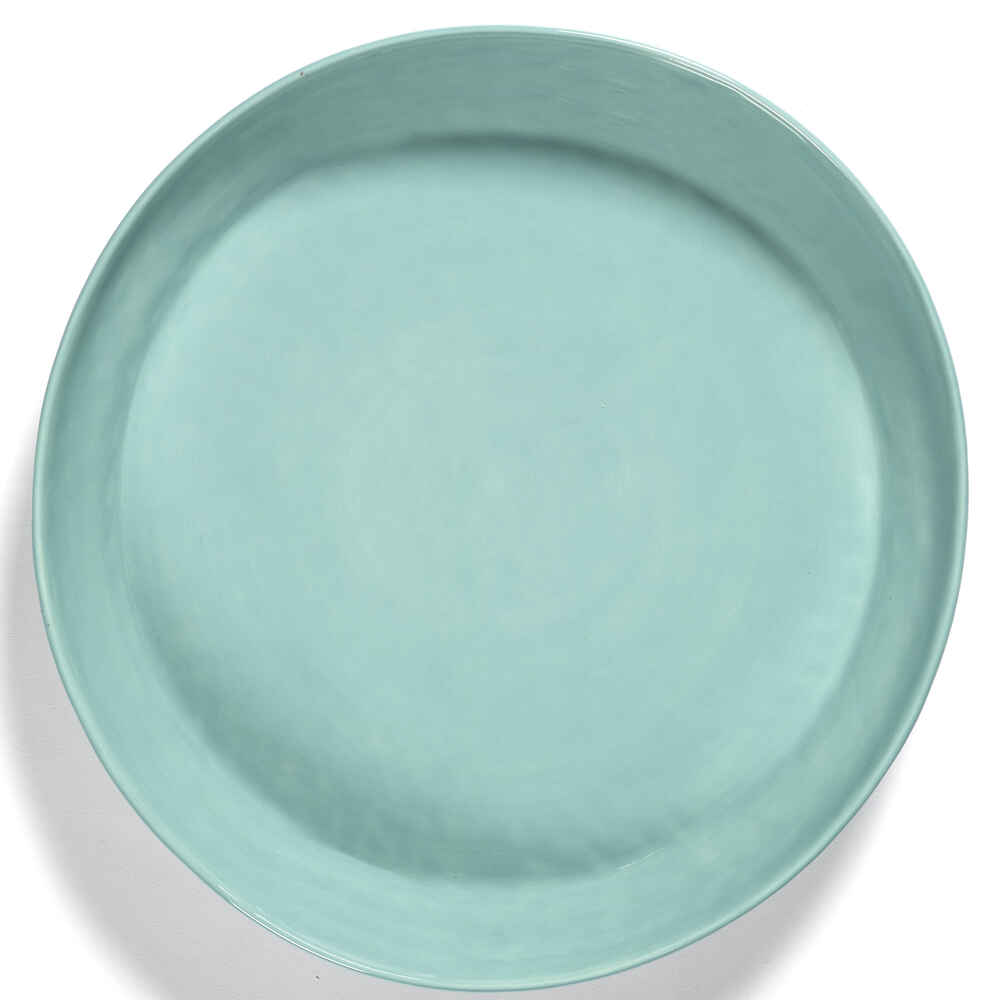 Ottolenghi Serving Bowl M Azure with Red Stripes FEAST
