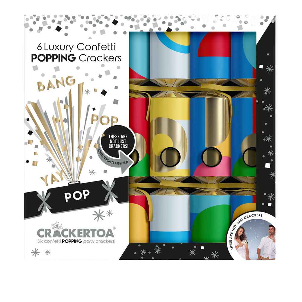 Mistletoe & Merry Crackertoa - Springloaded Christmas Crackers - Colour Pop