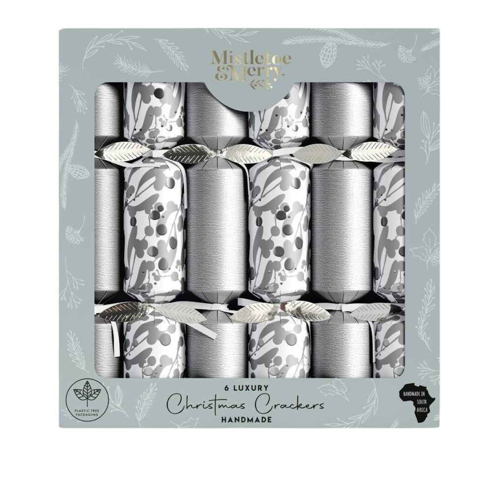 Mistletoe & Merry Luxury - Metallics Silver Mistletoe Crackers