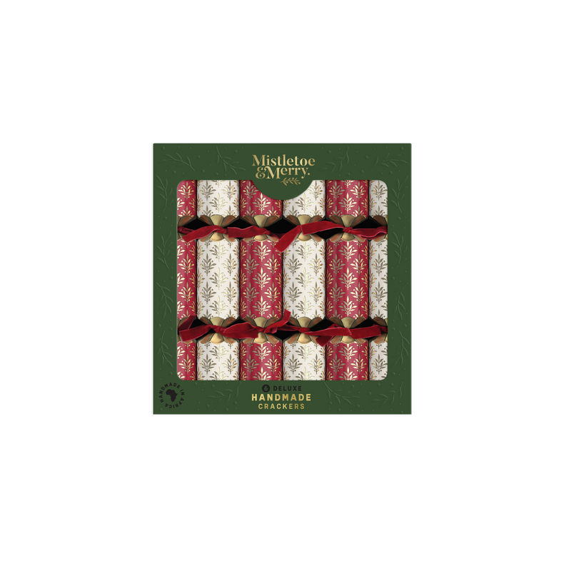 Mistletoe & Merry - Deluxe - Red & Cream Foiled Pattern 14