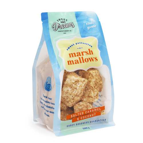 SWEET DREAMS SALTED CARAMEL & COCONUT MARSHMALLOWS 200G