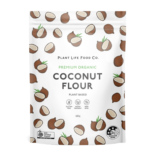 PLANT LIFE - COCONUT FLOUR 400G