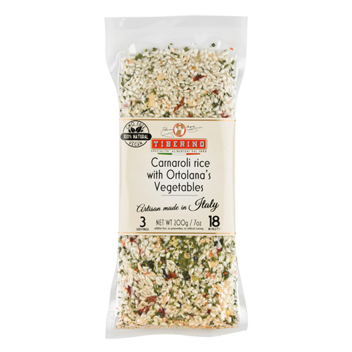 TIBERINO - CARNOLI RICE WITH ORTOLANA'S VEGETABLES 200G