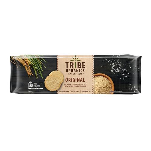 TRIBE ORGANIC RICE CRACKERS - ORIGINAL 100G