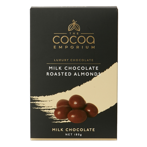 TCE - MILK CHOCOLATE ROASTED ALMONDS 180G