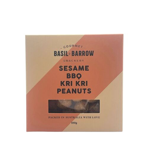 BASIL + BARROW SESAME BBQ KRI KRI PEANUTS 100G