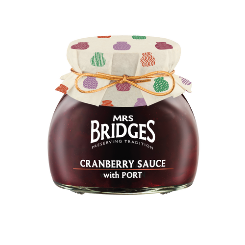 MRS BRIDGES CRANBERRY SAUCE WITH PORT 340G