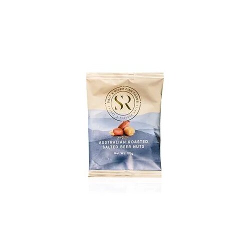 SALT & RIVER ROASTED SALTED AUSTRALIAN BEER NUTS 80G