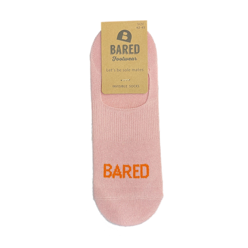 BARED FOOTWEAR INVISIBLE SOCKS PINK & ORANGE
