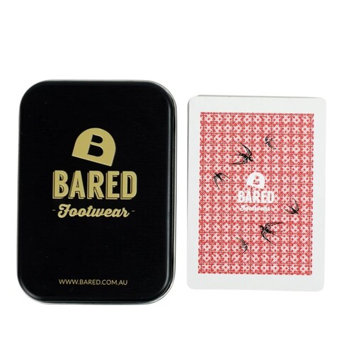 BARED FOOTWEAR $50 VOUCHER WITH PLAYING CARDS